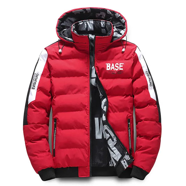 Tobias - Stylish jacket with hood, functional pockets and printed design