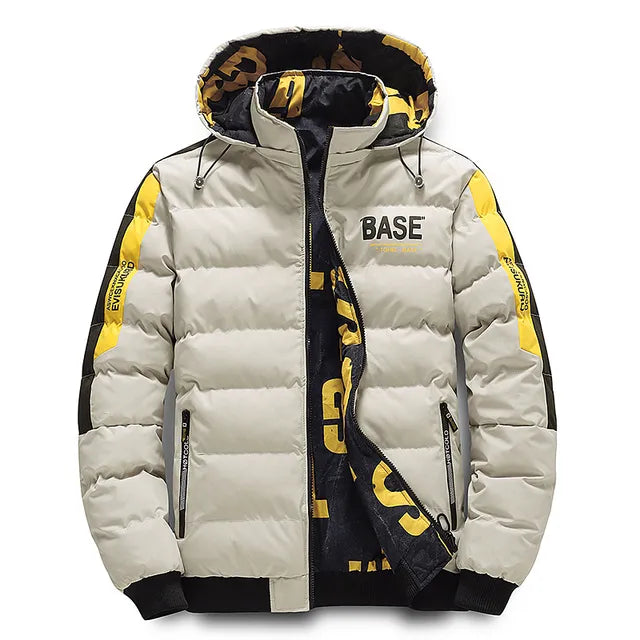Tobias - Stylish jacket with hood, functional pockets and printed design