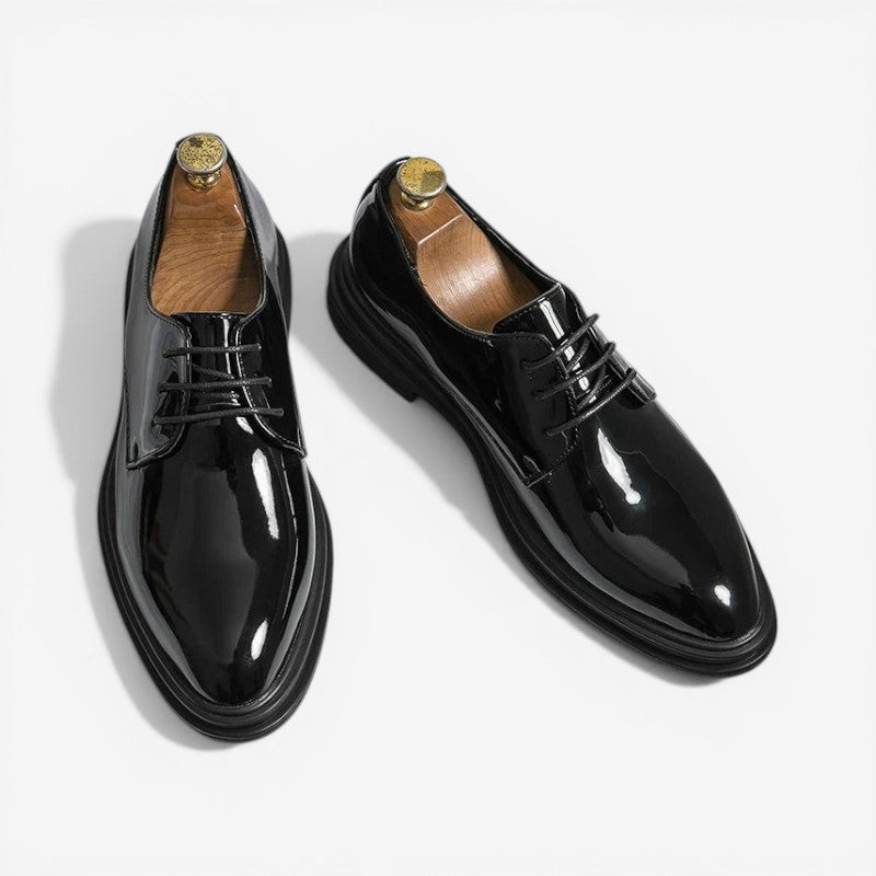 Męskie sznurowane buty w szpic