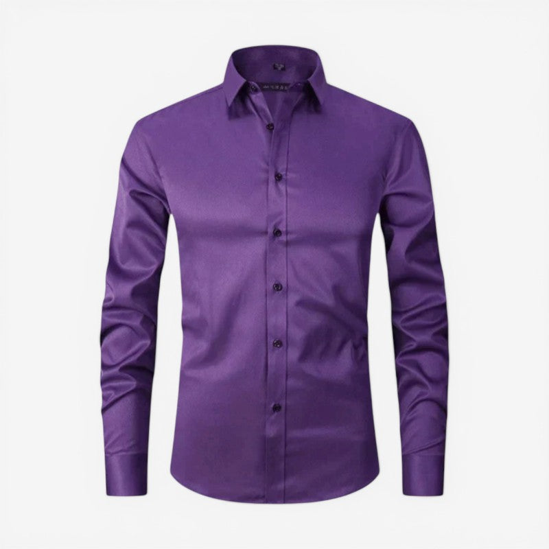 Men’s Slim Fit Long Sleeve Button-Down Shirt