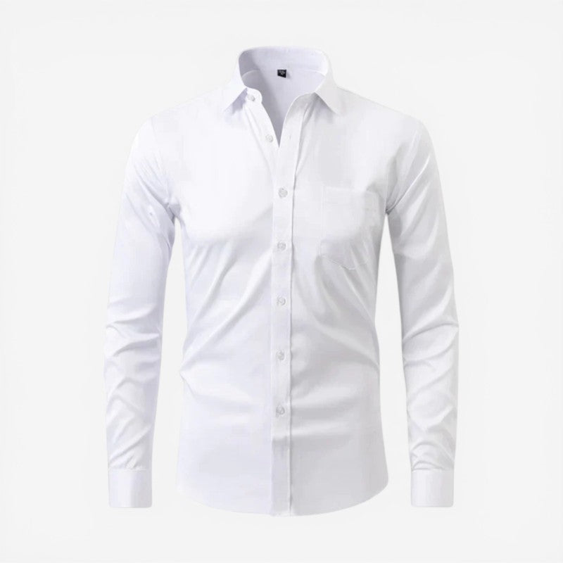 Men’s Slim Fit Long Sleeve Button-Down Shirt
