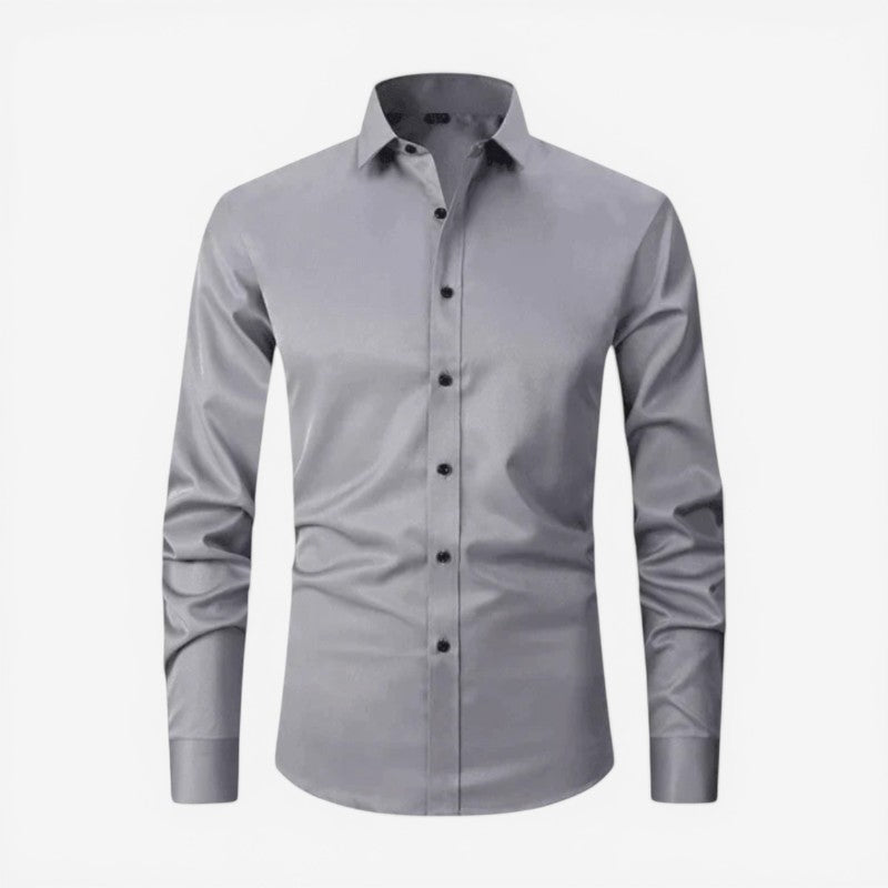 Men’s Slim Fit Long Sleeve Button-Down Shirt