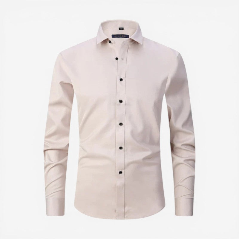 Men’s Slim Fit Long Sleeve Button-Down Shirt