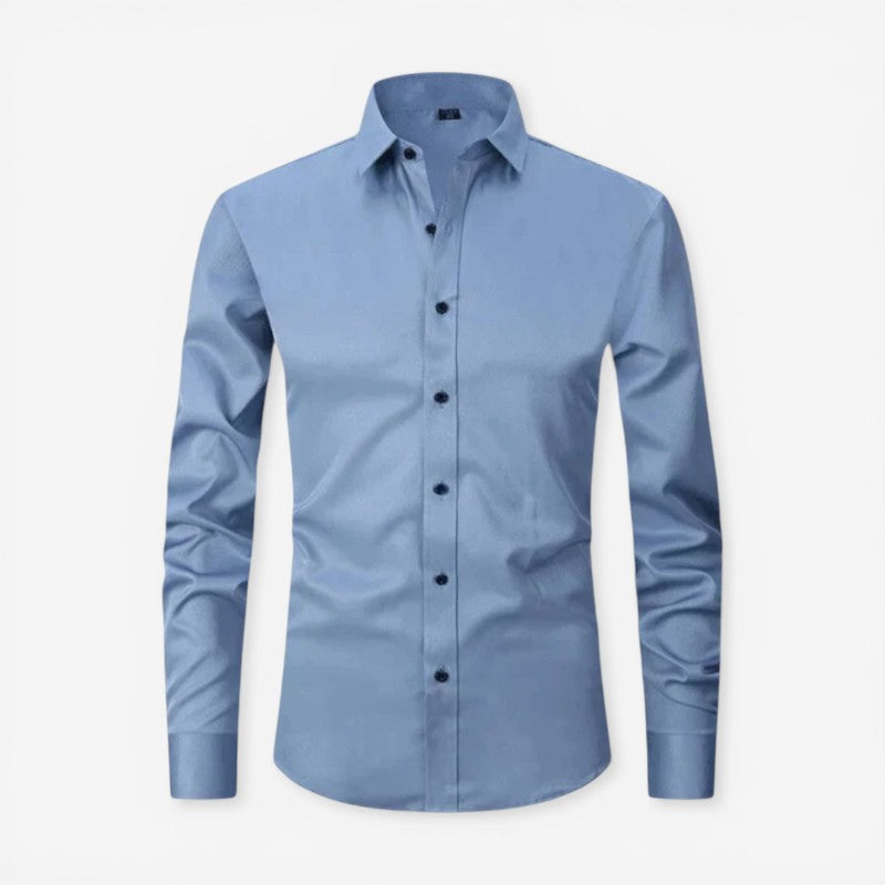 Men’s Slim Fit Long Sleeve Button-Down Shirt