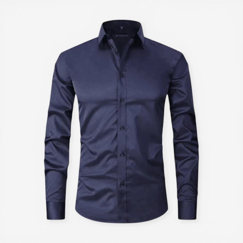 Men’s Slim Fit Long Sleeve Button-Down Shirt