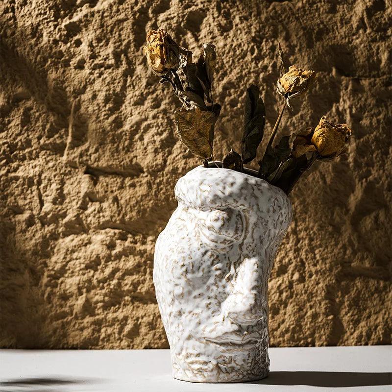 FaceBloom – Vaso decorativo per fiori con design ispirato al volto umano