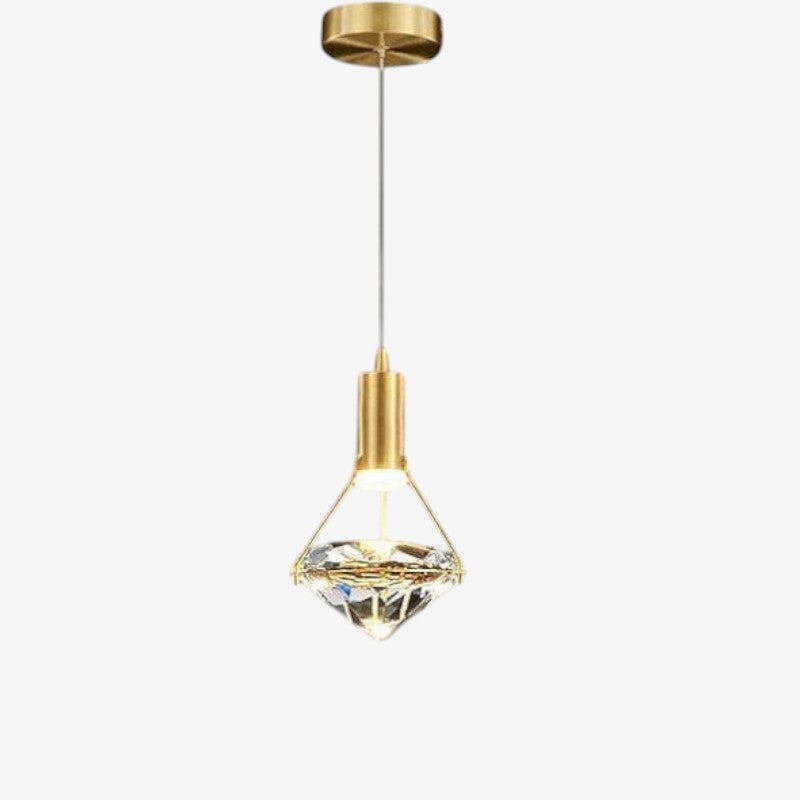 LuxeBeam – Lampă suspendată LED cu design inspirat de diamant pentru iluminat interior