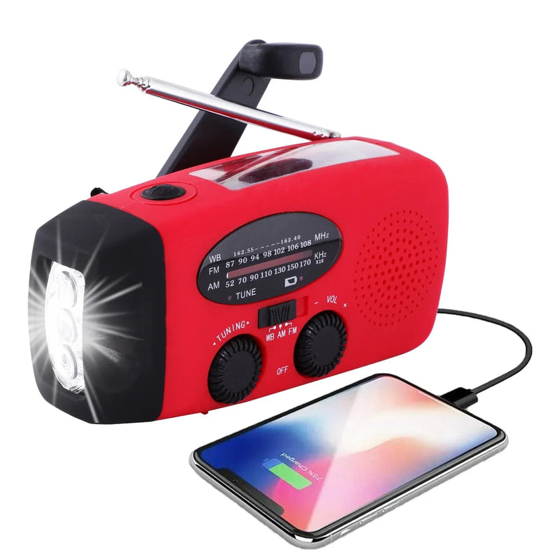 EcoSound - Multifunctional compact radio with waterproof, power bank, and flashlight