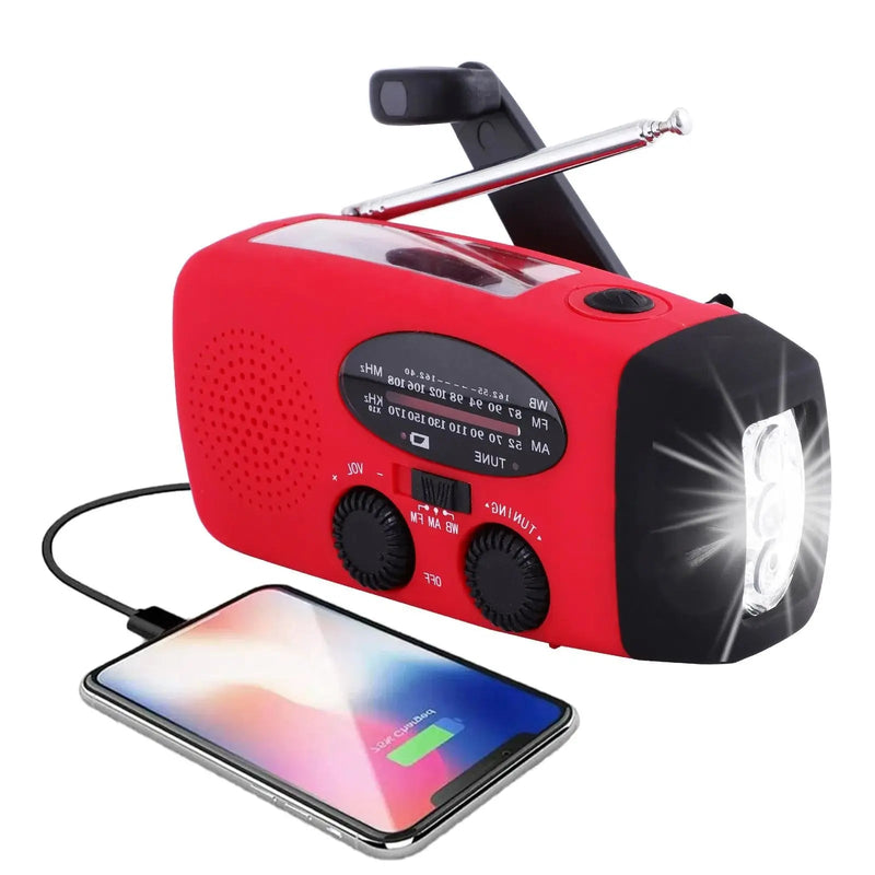 EcoSound - Multifunctional compact radio with waterproof, power bank, and flashlight