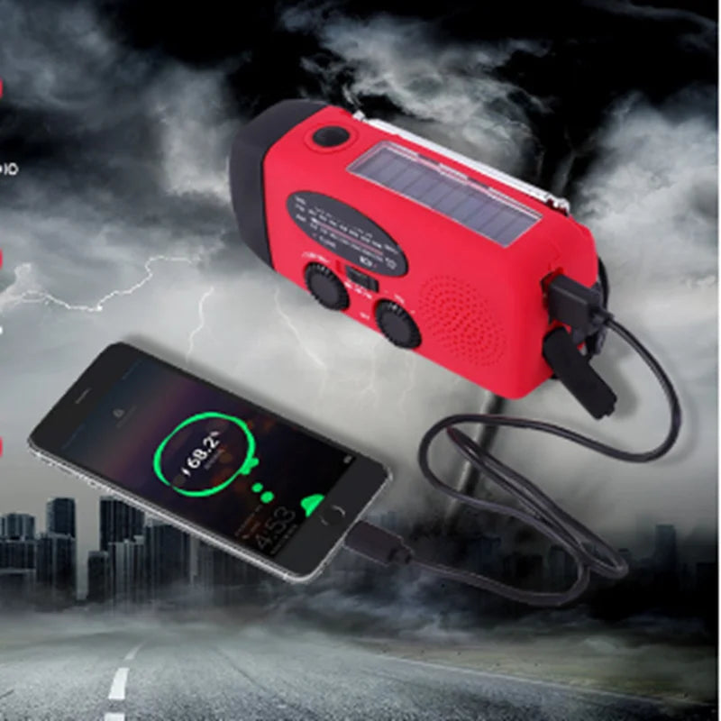 EcoSound - Multifunctional compact radio with waterproof, power bank, and flashlight