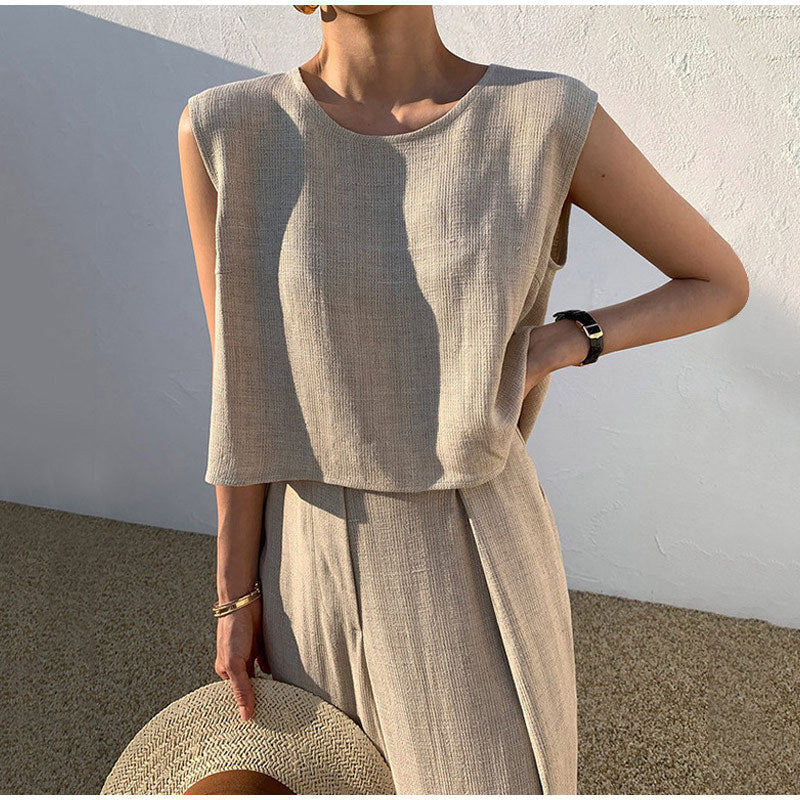 Livia - Set elegant două piese fără mâneci