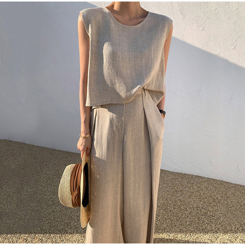 Livia - Set elegant două piese fără mâneci