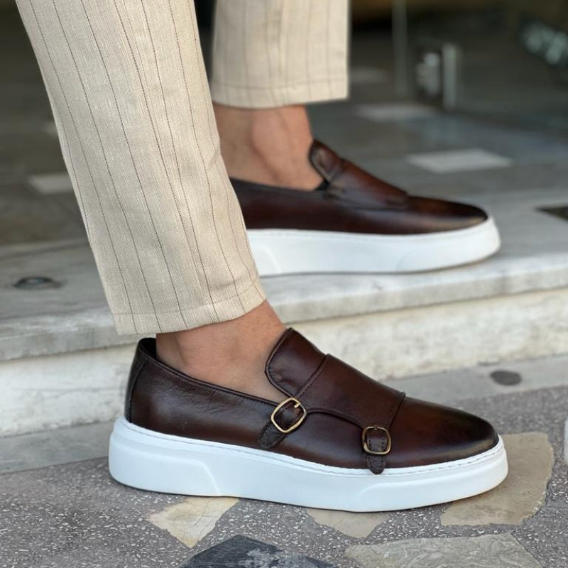 Laurent - Chaussures slip-on élégantes avec détail boucle classique