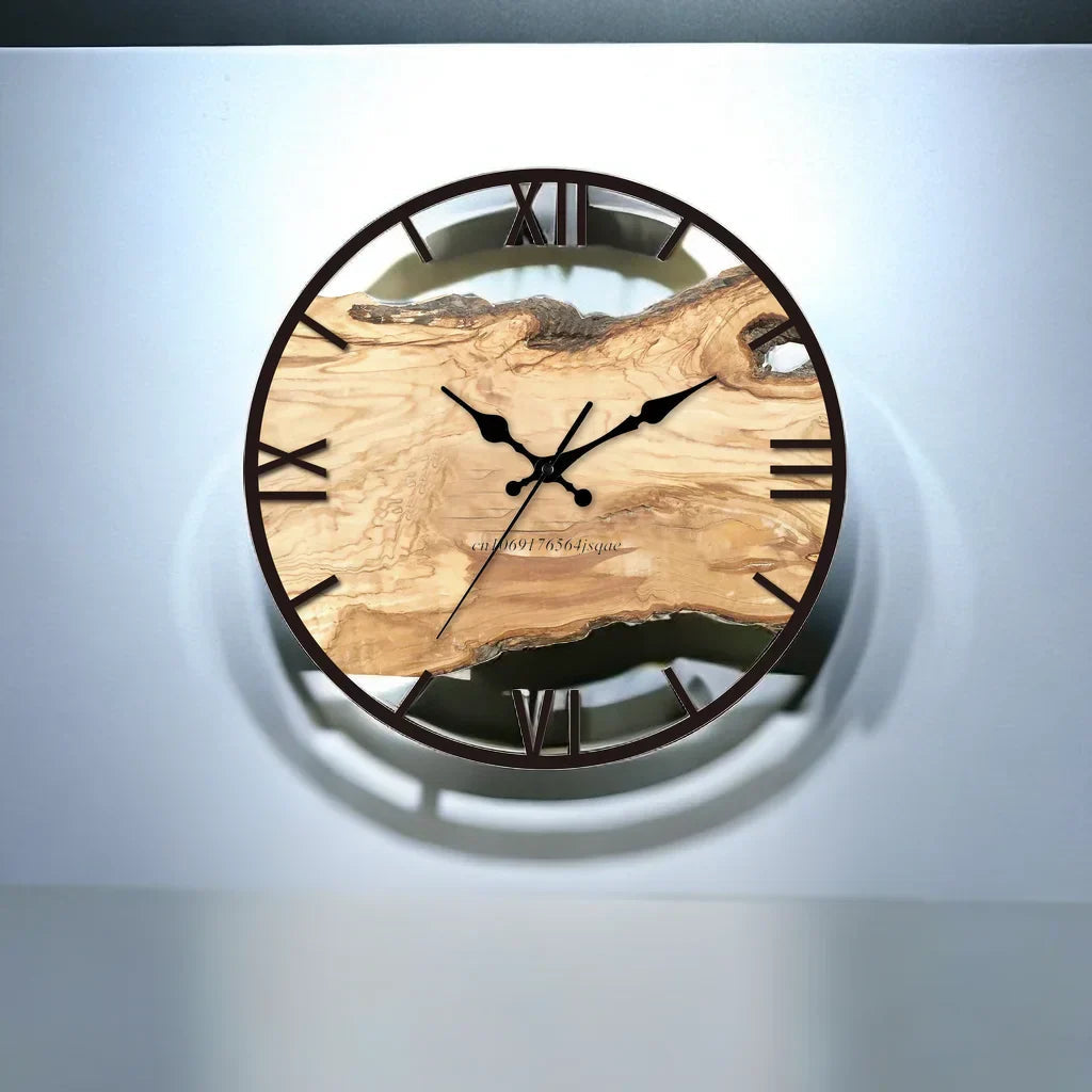 CrystalHour - Orologio da parete trasparente ed elegante per interni moderni