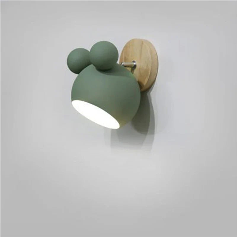 CharmGlow - Przytulna lampka ścienna Mickey Mouse do pokoju dziecięcego