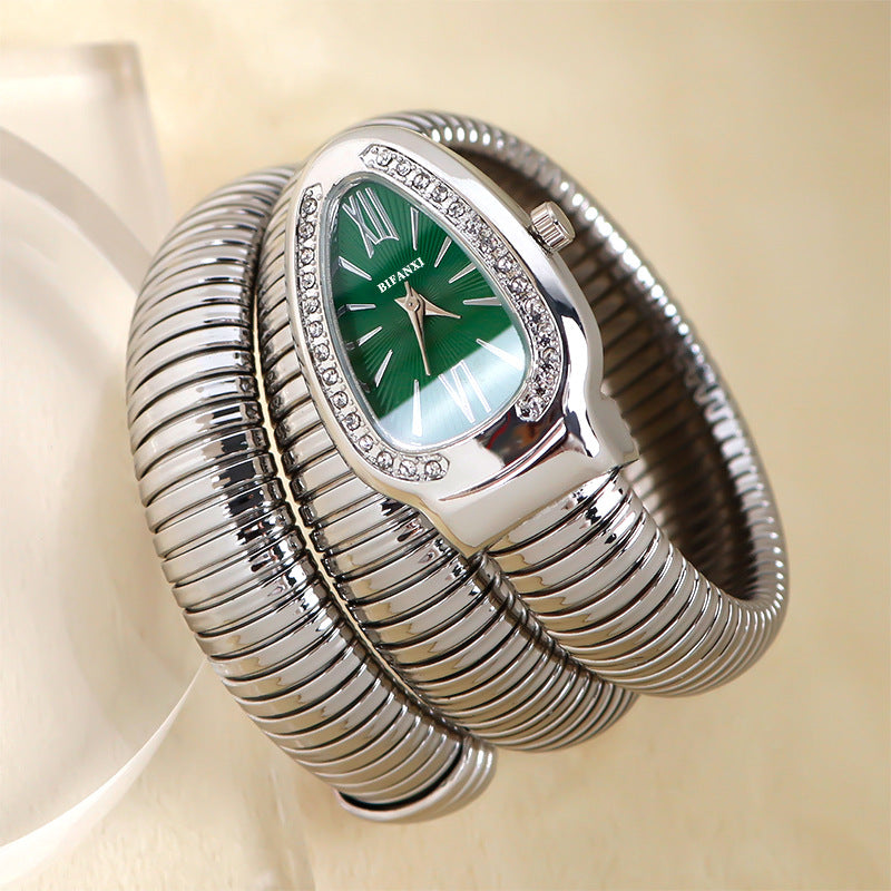 Genevieve - Elegant Women's Quartz Watch with Unique Bracelet Design