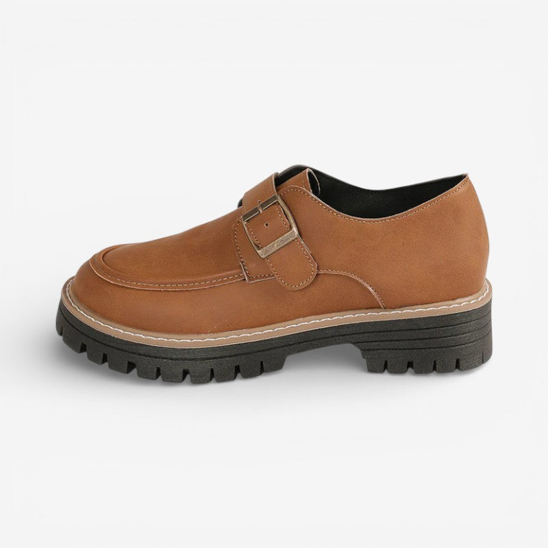 Elowyn – Non-slip buckle boots with round toe
