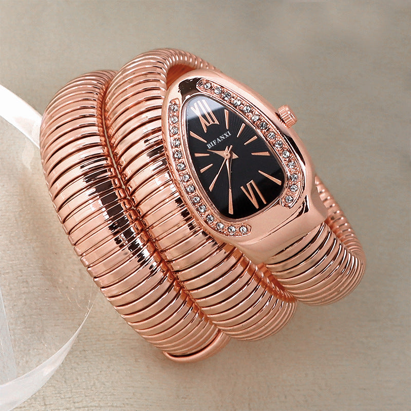 Genevieve - Elegant Women's Quartz Watch with Unique Bracelet Design