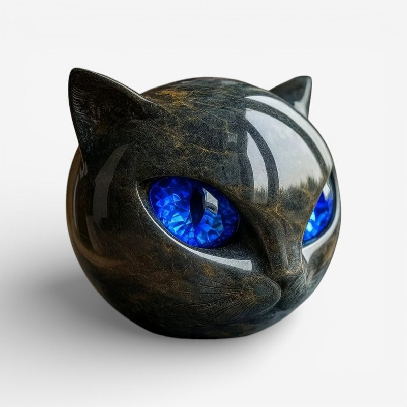 CatAura - Portable mini cat sculpture with decorative design