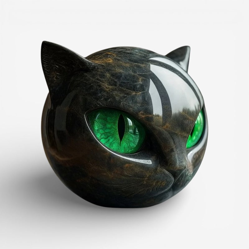 CatAura - Portable mini cat sculpture with decorative design
