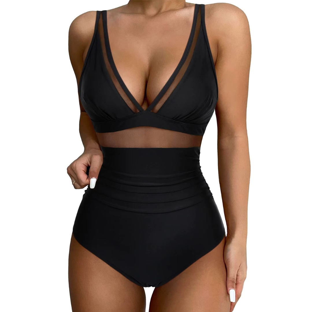 Aria - Costume intero elegante con vestibilità valorizzante e spalline regolabili