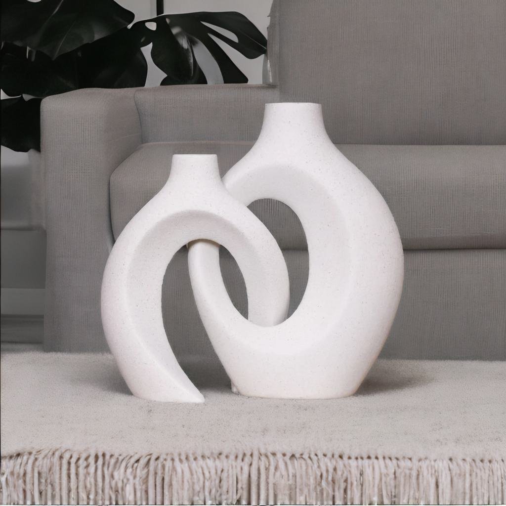FloraTwist - Vase tressé élégant pour des présentations florales époustouflantes et la décoration intérieure