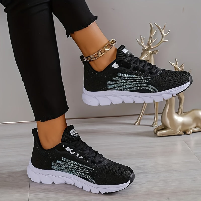 StrideVanta – Zapatillas de running acolchadas con diseño de malla flexible