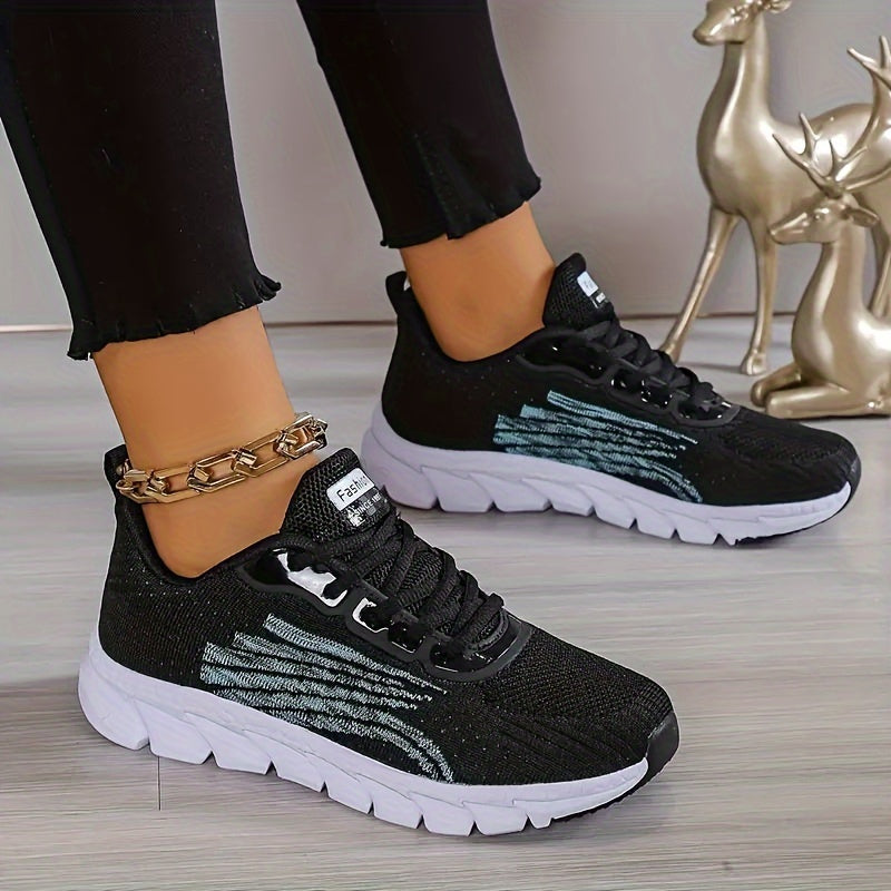 StrideVanta – Zapatillas de running acolchadas con diseño de malla flexible