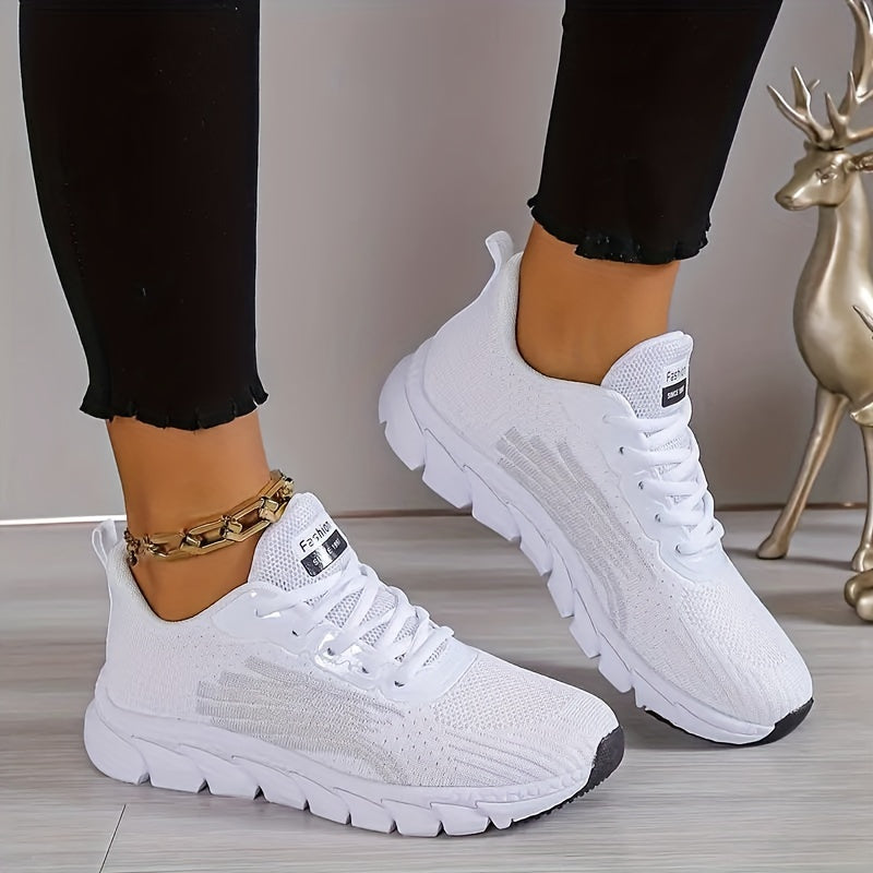 StrideVanta – Zapatillas de running acolchadas con diseño de malla flexible