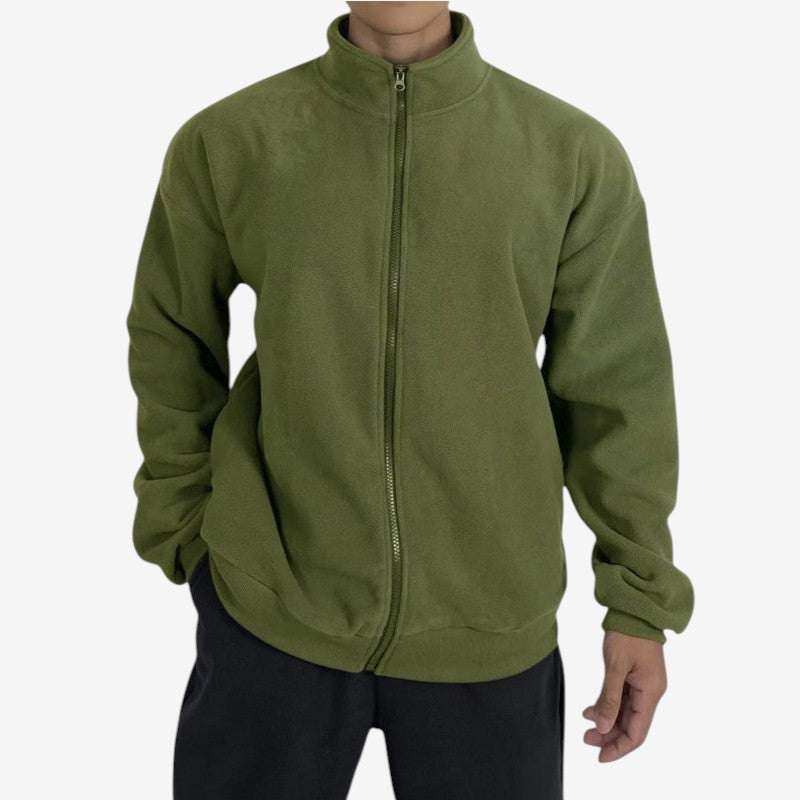 CollarFlex - Gilet in pile da uomo con chiusura a zip