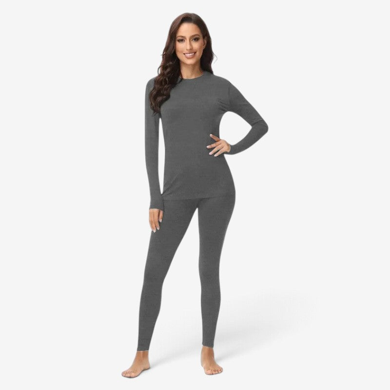 Ensemble thermique WarmBase pour femme avec haut à manches longues et leggings