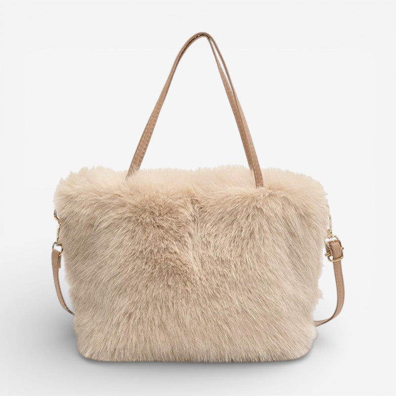 Kessira – Sac à main avec poignées et bandoulière | Bandoulière amovible et réglable pour port polyvalent | Accessoire simple pour tous les jours | Taille standard | Beige, Kaki