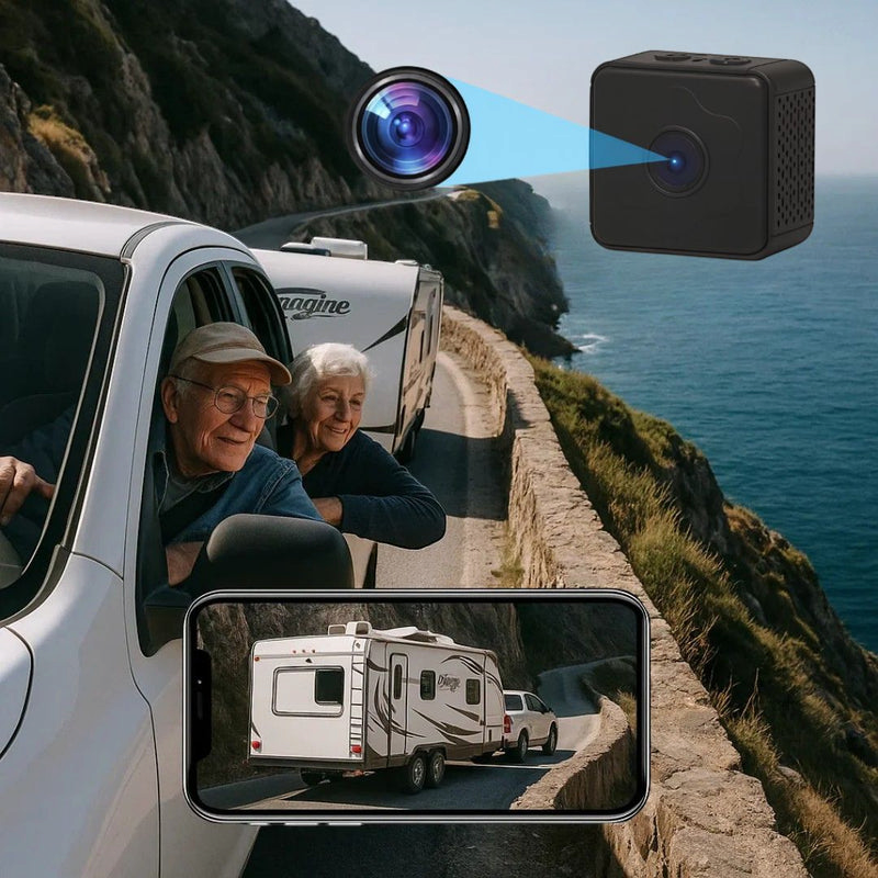 MagnaView – Caméra de recul sans fil avec fixation magnétique à 360°, résolution HD 720P