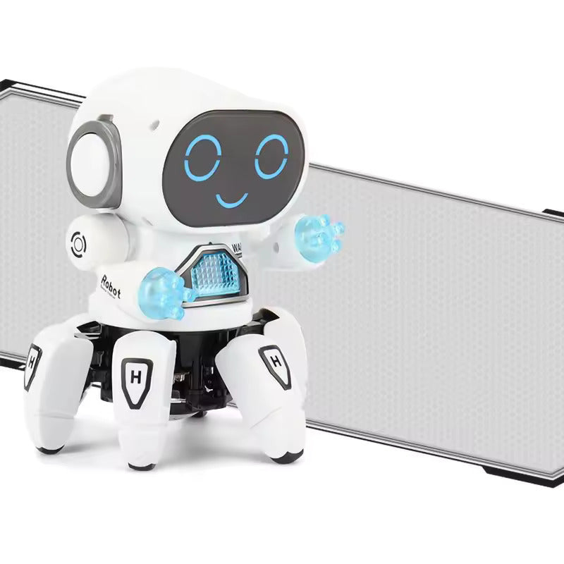 DynaBot - Zdalnie sterowany tańczący robot z muzyką i światłem