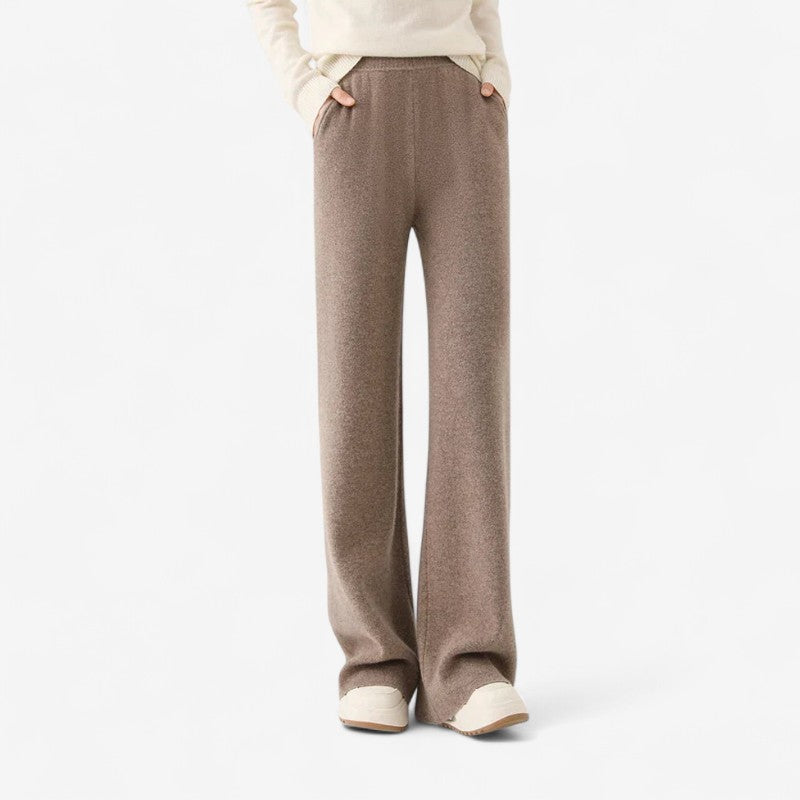 Maria - Pantalon à jambes larges avec taille élastique