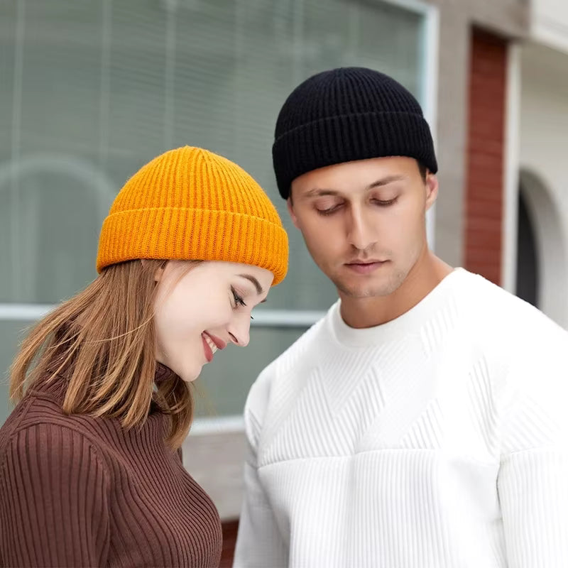 DockFlex – Adjustable Cotton Docker Beanie with Short Brimless Design