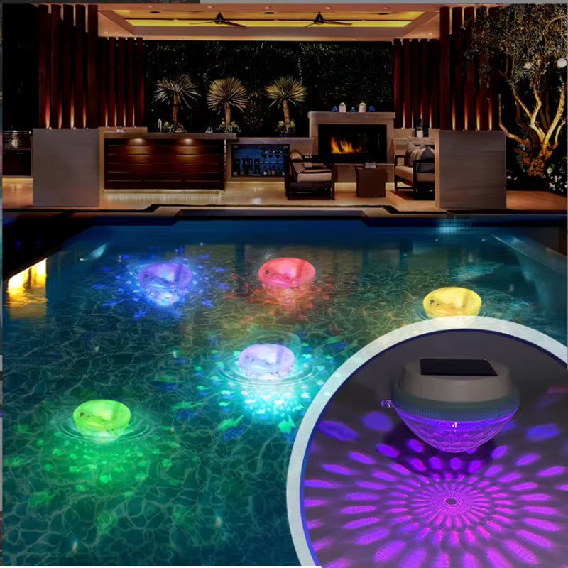 FloatGlow - Luci LED solari per piscina dal design galleggiante