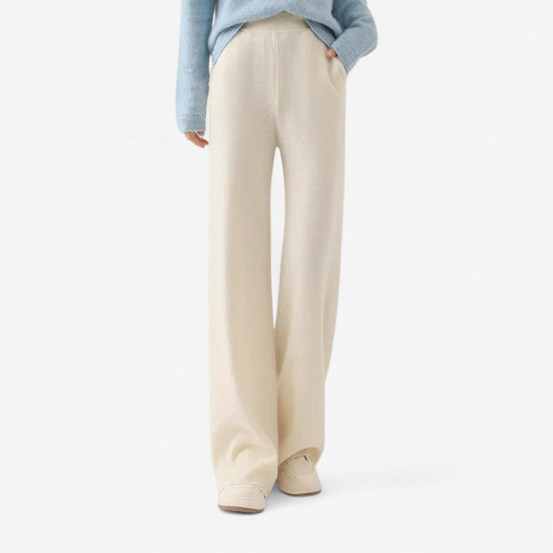 Maria - Pantalon à jambes larges avec taille élastique