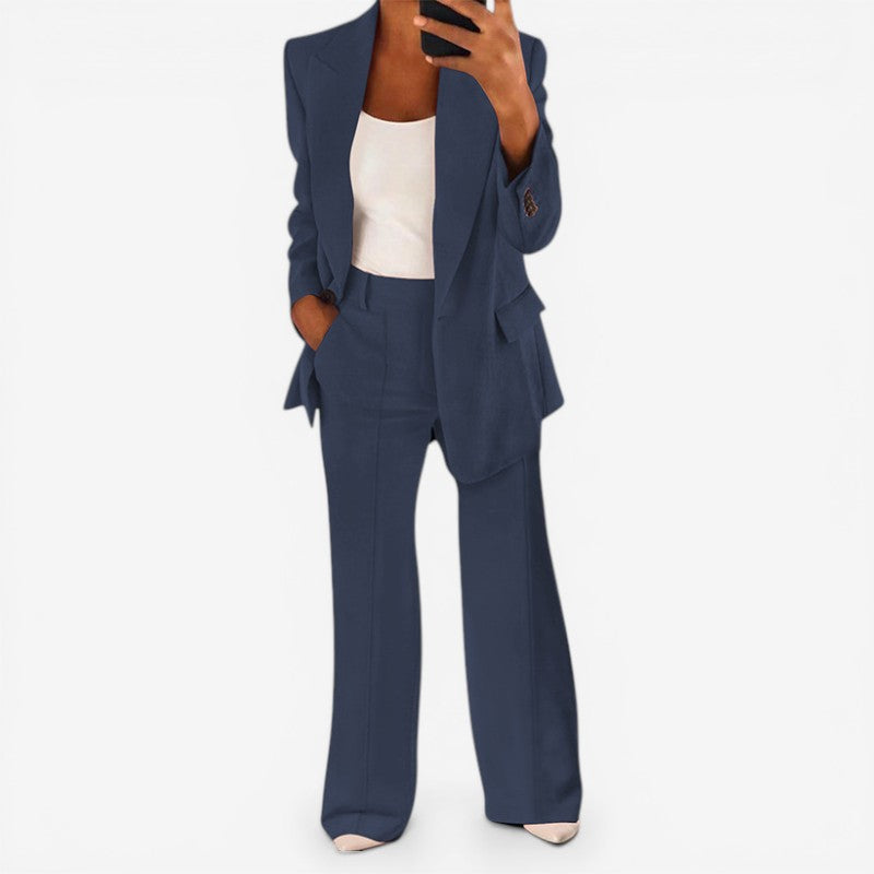 Completo Donna con Blazer Monopetto e Pantaloni Coordinati