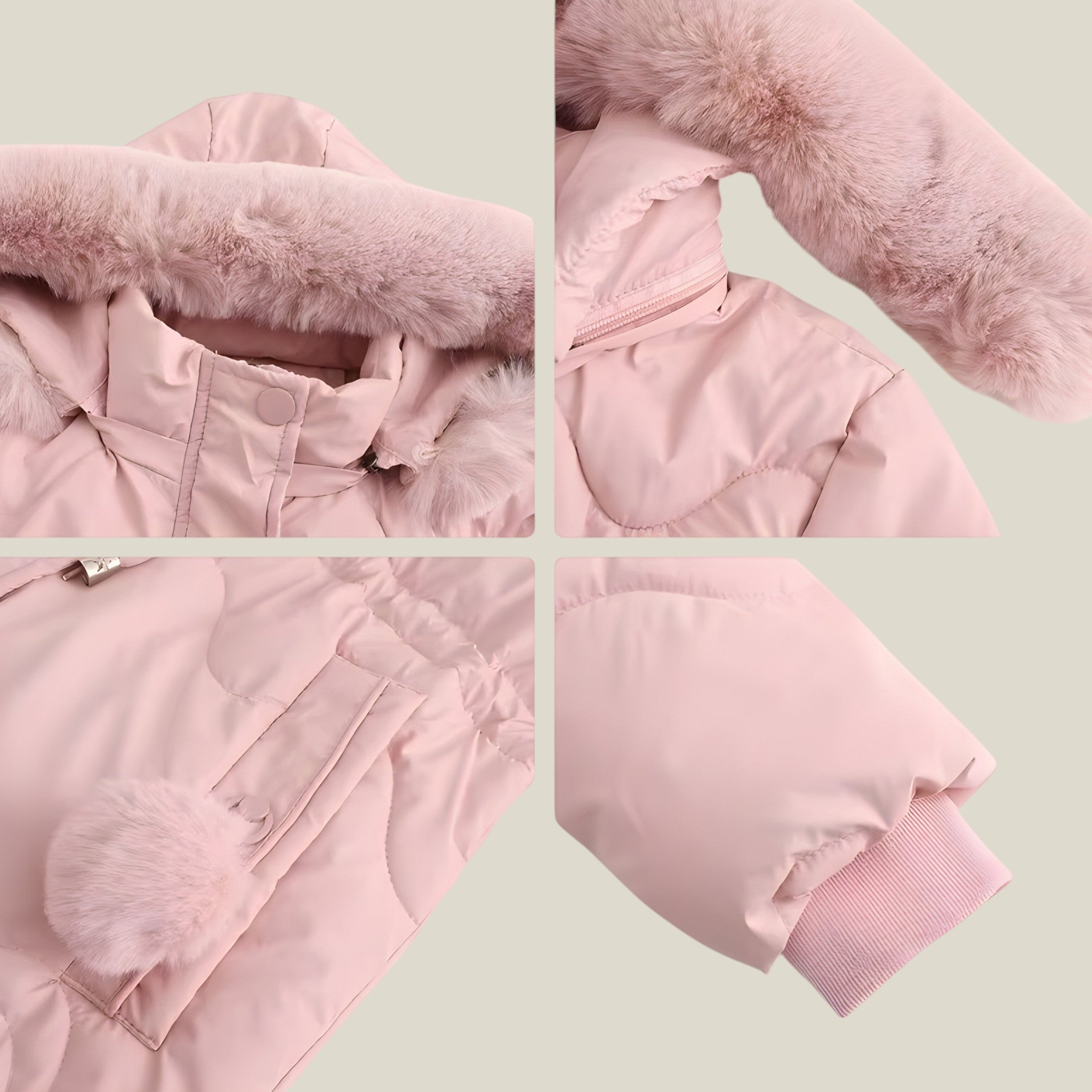 Scarlett - Winter Coat with Slim Fit, Insulated Hood, and Functional Pockets
