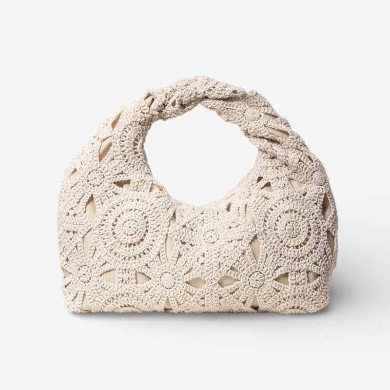 Elodie – Sac à main à motif ajouré avec poignée et fermeture éclair