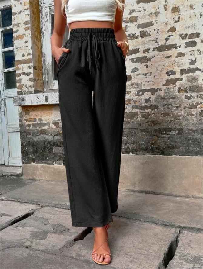 Ferda - Pantalon ample stylé avec taille haute flatteuse
