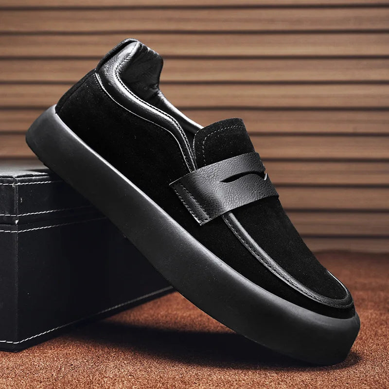 Daniel - Slim slip-on loafers with anti-slip sole