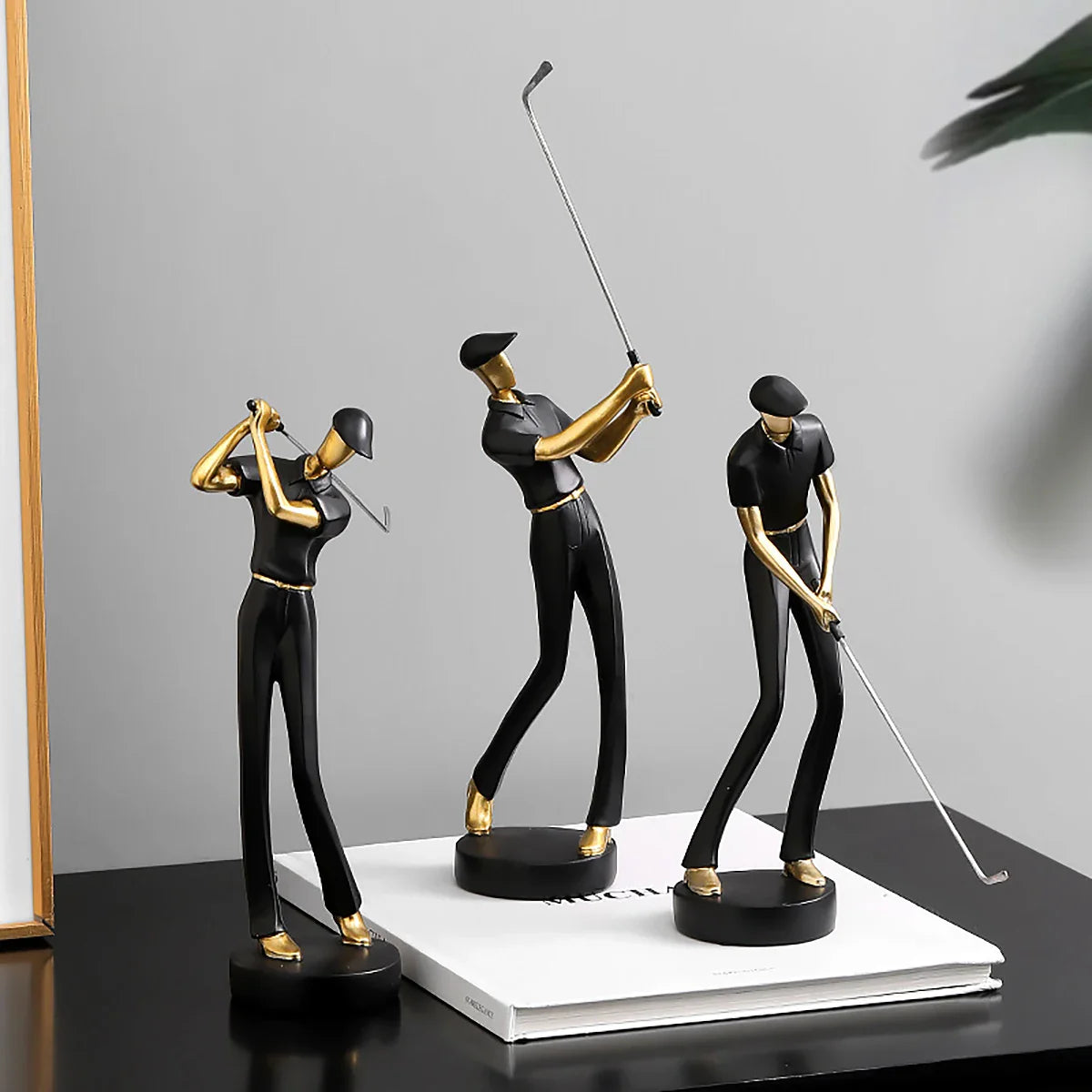GolfCraft - Scultura d'azione per golfisti per casa e ufficio