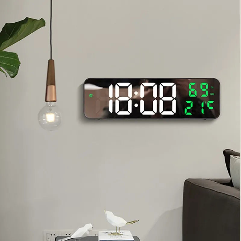 NovaClock - Modern Digital Wall Clock with Environmental Display
