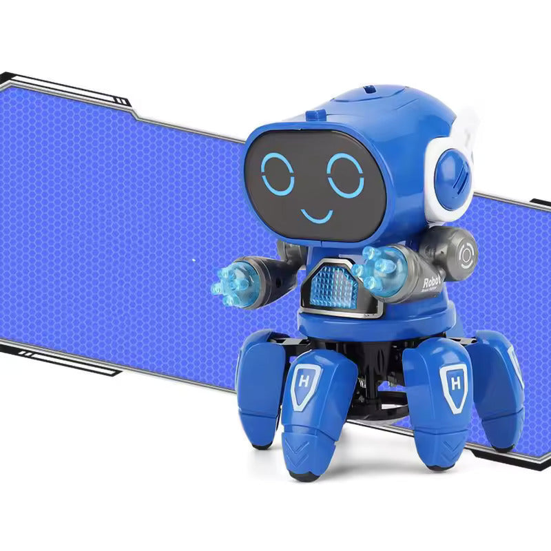 DynaBot - Zdalnie sterowany tańczący robot z muzyką i światłem