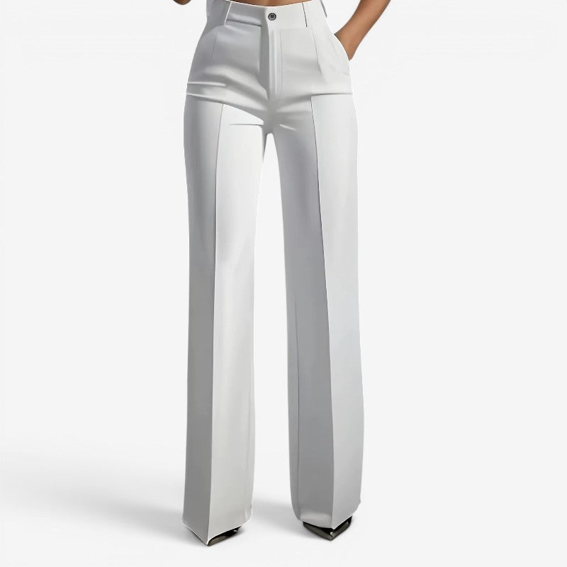 Women's High Waisted Straight Leg Pants