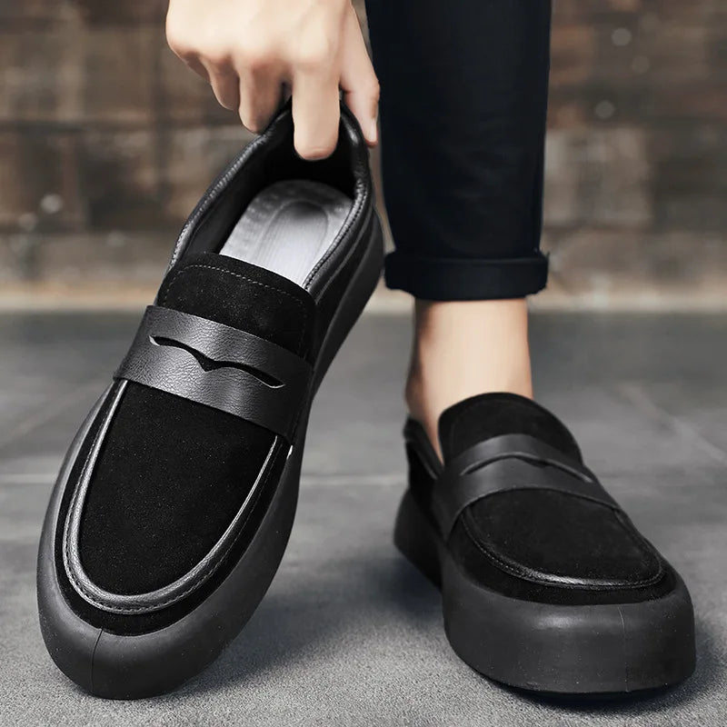 Daniel - Slim slip-on loafers with anti-slip sole