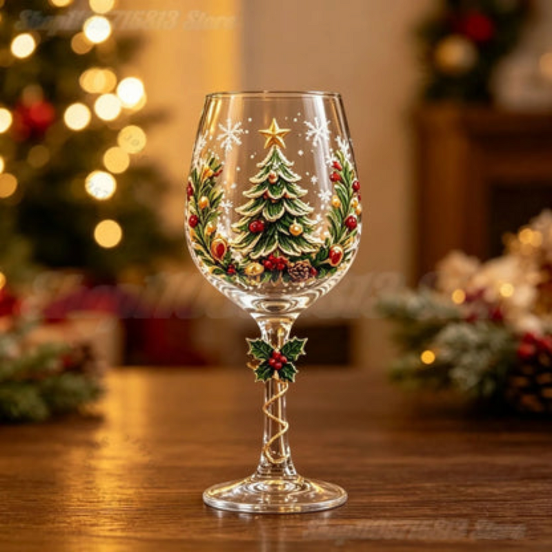 Festivora – Juego de vasos navideños con diseños festivos
