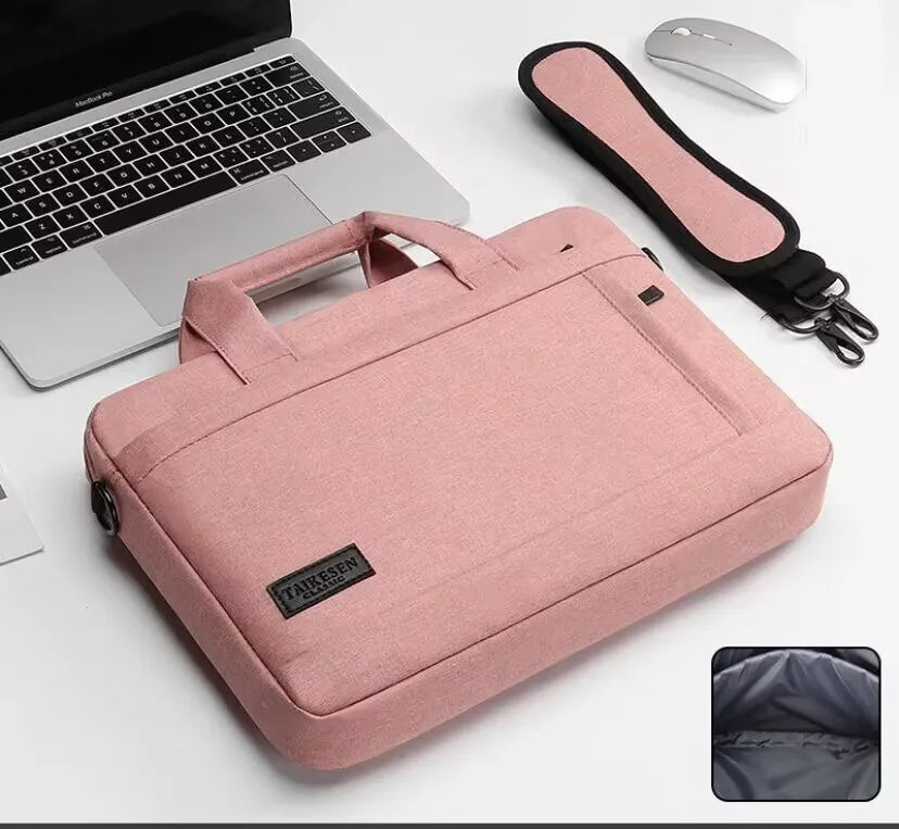 PixelPack - Borsa per Laptop Elegante con Scomparti Imbottiti e Tracolla Regolabile